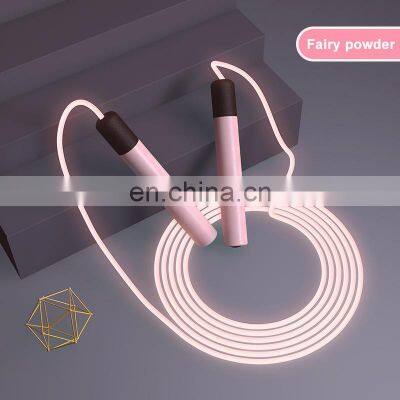 Factory Wholesale Customized Logo Silicone Handles Led Jump Rope Led Exercise Skipping Jump Rope photo-3