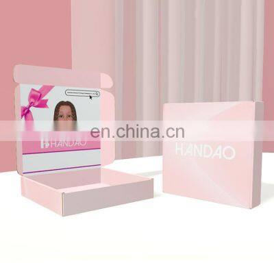 Free Samples Custom Printed Mailer Shipping Carton Folded Kraft Paper Corrugated Carton Packaging Box For Cloths Shoes photo-1