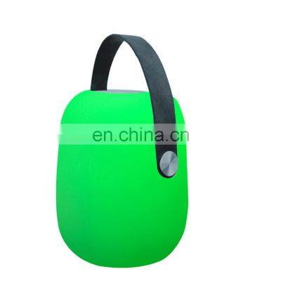 wholesale factory Amazon logo rechargeable cordless Portable plastic music speaker with led lighting Smart Wireless