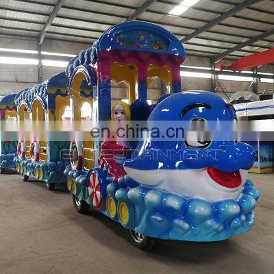 Ocean trackless train amusement park entertainment kids game rides for sale