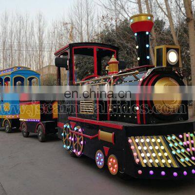 Shopping mall amusement park rides electric trackless train for sale