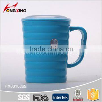 Ripple Design Portable Microwave Soup Mug With Cover photo-2