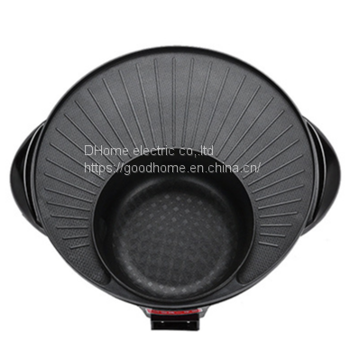 Barbecue Machine/non Stick Pot Barbecue Electric Grill Plate/electric Hot Pot Rinse and Grill Integrated Pot（Wechat:13510231336） photo-2