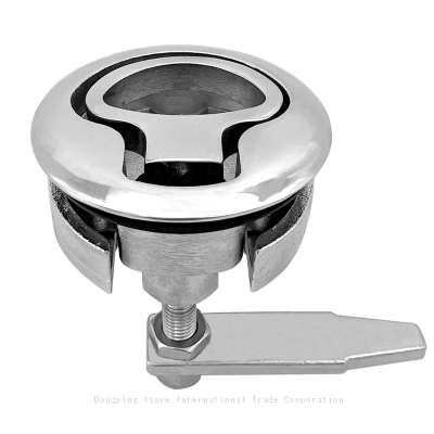 ISURE MARINE Boat Accessories Latch Turning Lift Handle Stainless Steel Flush NON Locking photo-2