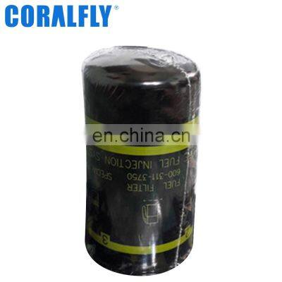 Construction Machinery Parts PC200-8 PC240-8 PC270-8 Fuel Filter 6003113750 600-311-3750