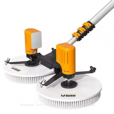 x4 Double Head Cleaning Brush With Water Spray 7.5m Solar Panel Cleaning Robots for Sale Roof Photovoltaic Electric Cleaning Tool photo-3