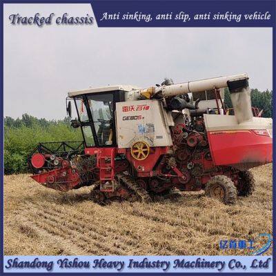 Customized Anti Sinking Triangular Track Harvester for Mud Ground to Prevent Vehicle Sinking photo-3