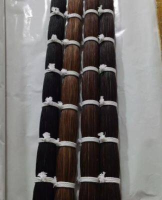 Violin Bow Hairreal Horse Hair Stallion Brown Black Horse Tail Hair photo-3