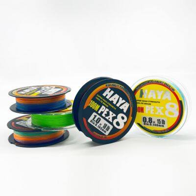 HAYA X8 Abrasion Resistant Fishing Lines Pe Braided Line High Sensitivity and Zero Memory 8 Strands Smaller Diameter Wires photo-4