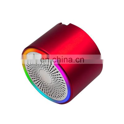 Rechargeable 5w Mini Size Bluetooth 5.3 Version Rgb Colorful LED Light Bluetooth Speaker