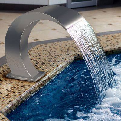 Durable 304 Stainless Steel Arc Hook with Strong Spring Garden Decoration Waterfall Swimming Pool Tool Accessory