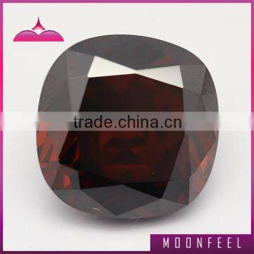 wuzhou factory price orange square cut cz