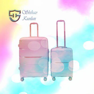 PP Waterproof Hard Case Cheap Trolley Travel Bags Luggage Sets With TSA Lock Suitcase on Wheels photo-3