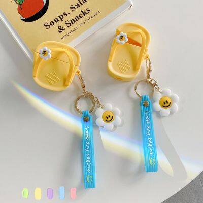 3D Flip Flop Design Case для Airpods 3 Case для Airpods Pro 2 1 Мягкая силиконовая защитная чехолка для беспроводных наушников