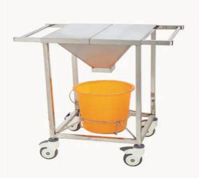 Stainless Steel Medical Trolley Delivery Hospital Operation Trolley photo-3