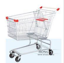 Steel Retail Asian Metal Supermarket Goods Hand Trolley photo-3