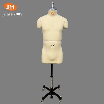 JUN MEI Custom Men's Half-Body Dress Form for Pattern Making, Professional Tailoring Mannequin for Accurate Men's Garment Design