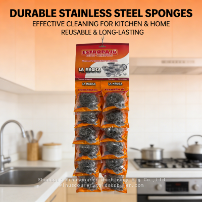 Anti-Rust Steel Cleaning Ball Custom 15gram Packing Ss410 Scourer Ball photo-3