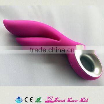 NEW novelty health products sex toys rechargeable silicone two powerful quiet motors vagina vibrator sex toy for woman