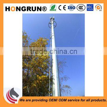 30m Communication Antenna Pole Tower Monopole Antenna Tower