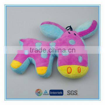 Stuffed donkey shaped plush soft pillow