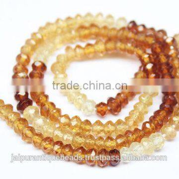 hassonite garnet faceted rondelle beads