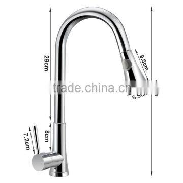 New Arrival Luxury Chrome Kitchen Sink Pull Out Spray Faucet Basin Swivel Spout Mixer Tap photo-2