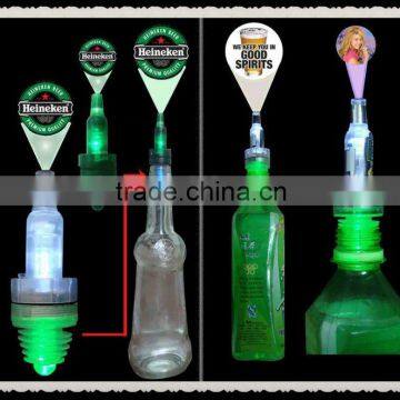 Mulity-funcation plastic projector bottle stopper , glowing wine bottle stopper