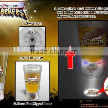 Party Favors Led Logo Projector Cup,2014 New products LED Flashing disco projector cup