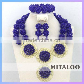 Mitaloo MT0003 African Necklace Fashion Set Jewelry Store Design Crystal Necklace Jewelry