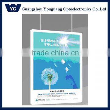 FDD43 New design super slim double sides LED advertising light box,Double Side slim led sign for haning application