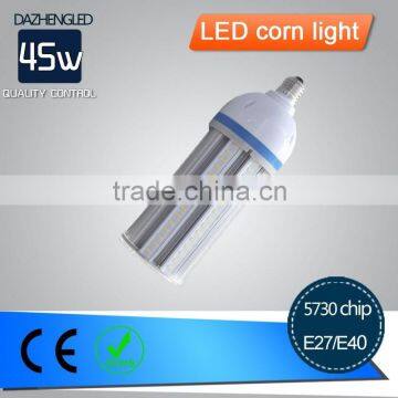 Epistar smd 5730 AC 85-265V LED corn street light/45 watt led corn light E27/E40