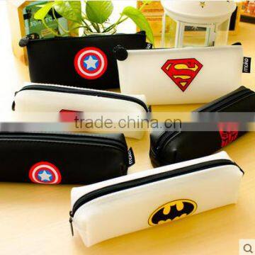 Osini Design DIY Silicon Rubber Products Silicon Pencil Case With Zipper Logo Printed Candy Color Silicon Pen Case for Kids photo-4