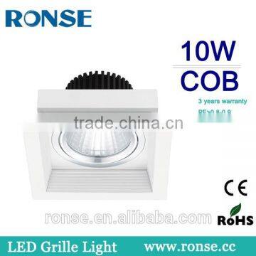 Ronse Sharp chip 10w high lumens cob led grille light(RS-2112-1(C))