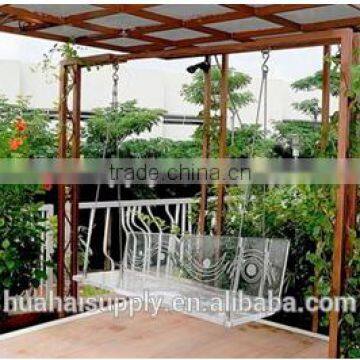 outdoor Popular Transparent Acrylic Garden Swing Chair