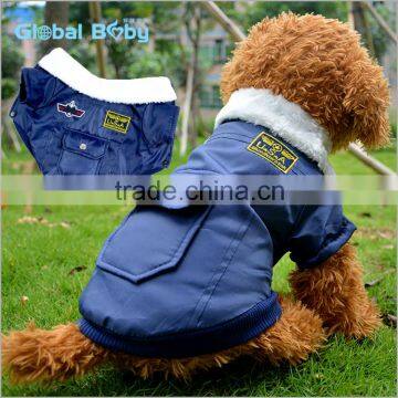 Pet products fur collar pocket USA airforce dog coats and jacket                        
                                                Quality Choice