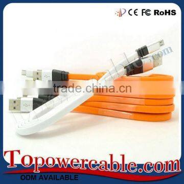 Flat Micro Male Usb2.0 To Male Usb Cable For Samsung S7 photo-5