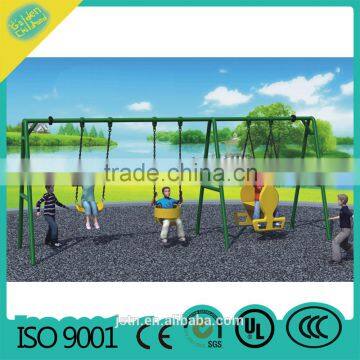 Swing Set Playground Metal Swingset Outdoor Play Slide Kids Backyard Playset Fun