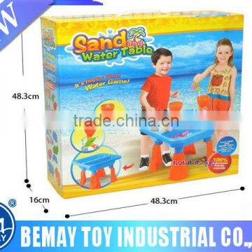 Attractived funny sand& water play tabel summer beach sand molds kids toy