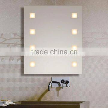 Modern Design 5mm Silver Glass Hotel Bathroom Mirror With Light                        
                                                Quality Choice