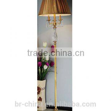 CE/UL/SAA brass floor lamp crystal decoration FL21705