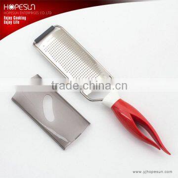 High grade stainless steel chocolate grater with flower bud handle