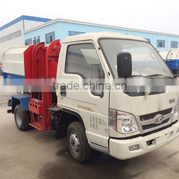 2 t Garbage Truck, 2 ton bucket side lifter garbage truck, 2 m3 hydraulic lifter garbage truck