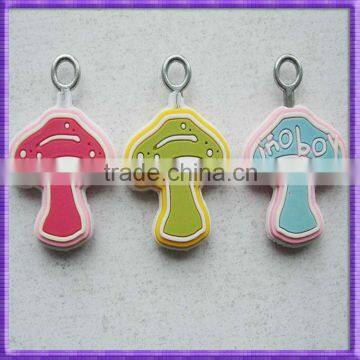Eco-friendly cute design soft plastic clothes zipper puller