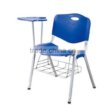 Plastic news chair with writing pad ,HYH-9065A