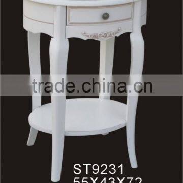 popular wooden end table with drawer