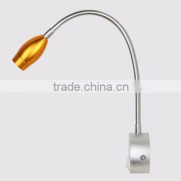 3W Hotel Reading Lamp LED Wall Light Bedside Reading Lamp With Flexible Gooseneck On/off Switch Quality Choice photo-3