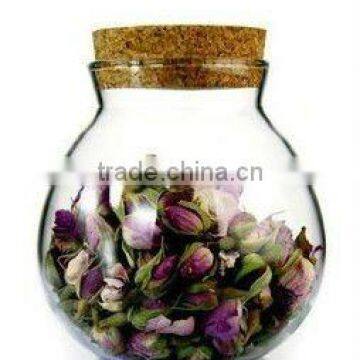 2014 crystal mouth blown food storage bottle