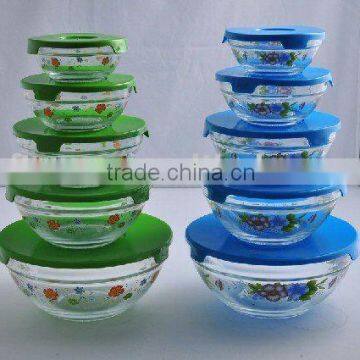 5pcs bowl set,salad bowl,glass bowl set