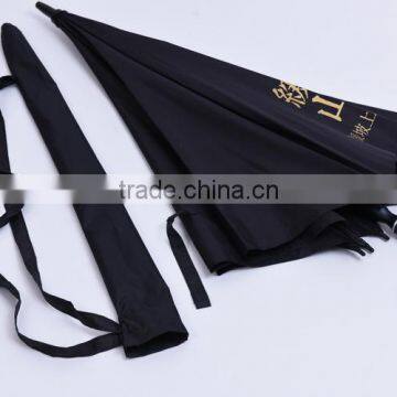 Design of wind proof golf umbrella logo